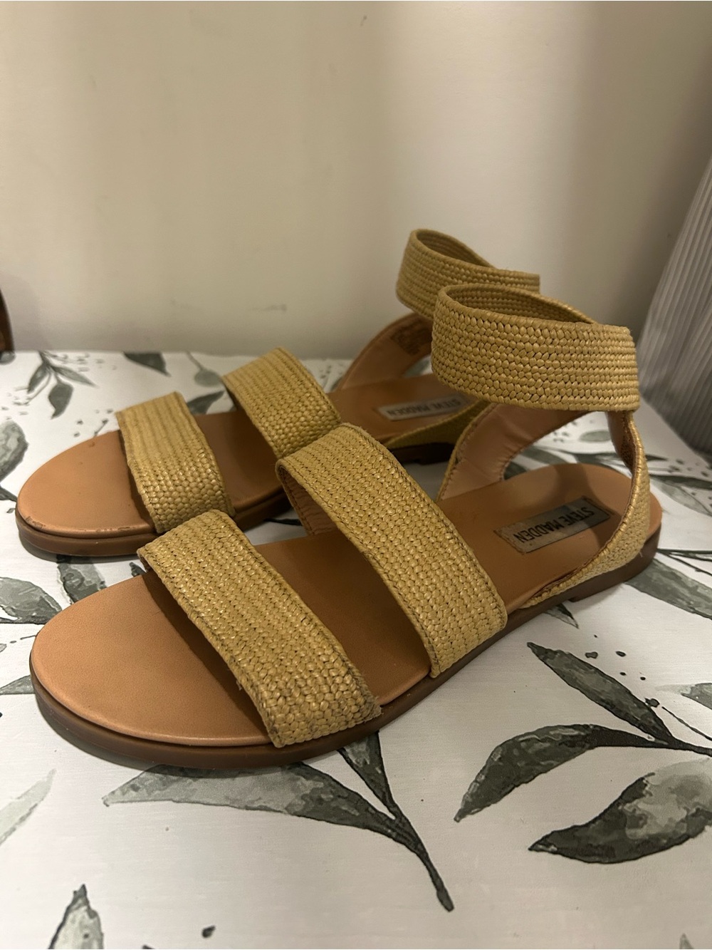 Steve Madden Woven Ankle-Strap Sandals